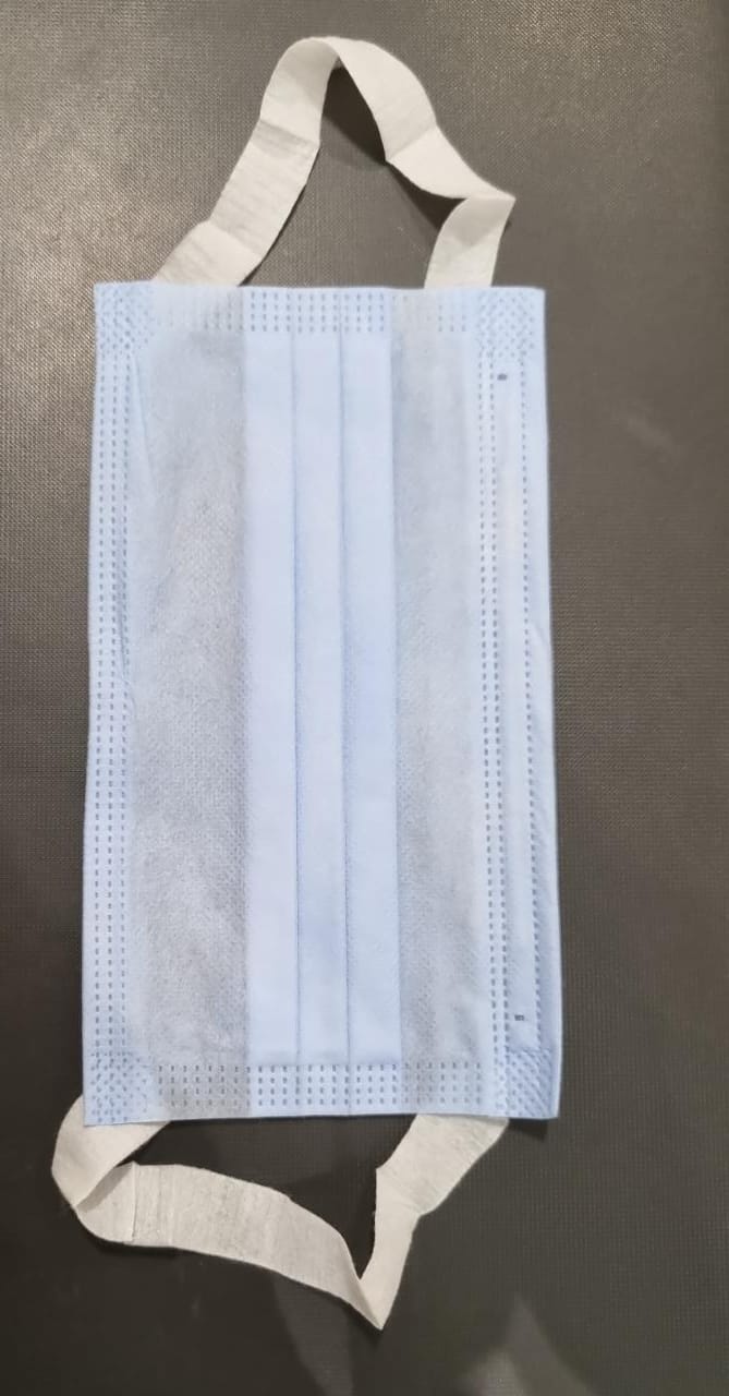 3ply mask with wide earloop